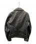 PS Paul Smith (ＰＳポールスミス) シープスキン ダブルライダースジャケット ブラック サイズ:L：30000円