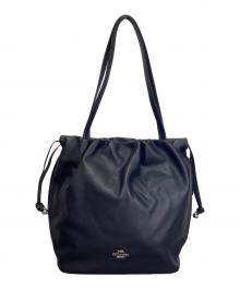 COACH（コーチ）の古着「フェイ ドローストリング トート バッグ」｜ブラック