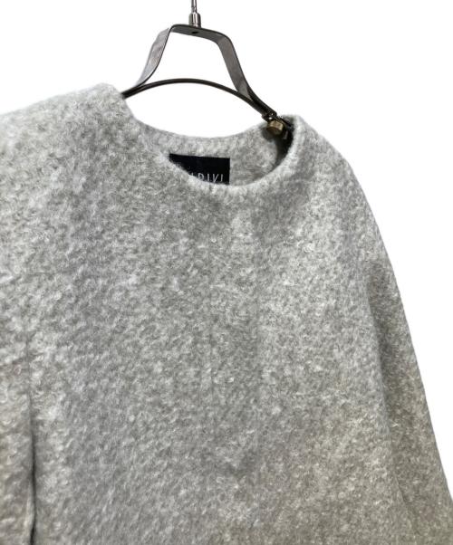 INDIVI（インディヴィ）INDIVI (インディヴィ) ループジャージ ノーカラーコート ベージュ サイズ:36の古着・服飾アイテム