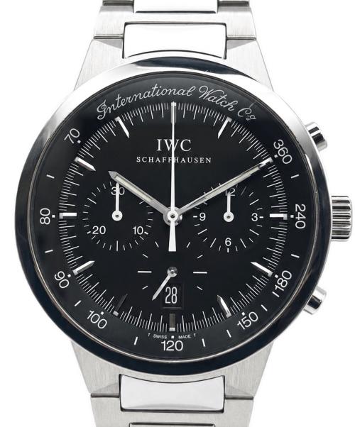 IWC（アイダブリューシー）IWC (アイダブリューシー) GST quartz chronograph GSTクォーツクロノグラフ/IW372702 黒文字盤 サイズ:37mm/15.5cmの古着・服飾アイテム