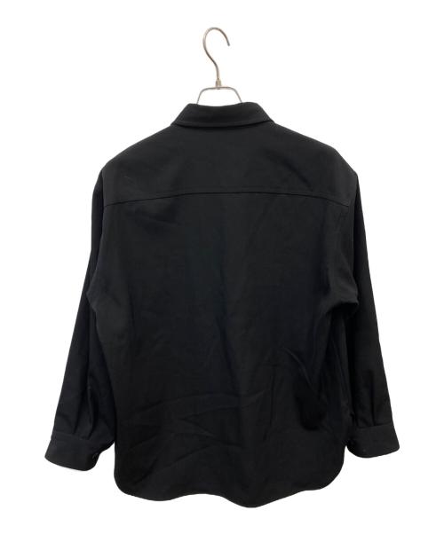 AURALEE（オーラリー）AURALEE (オーラリー) WOOL MAX GABAGINE SHIRT ブラック サイズ:3の古着・服飾アイテム