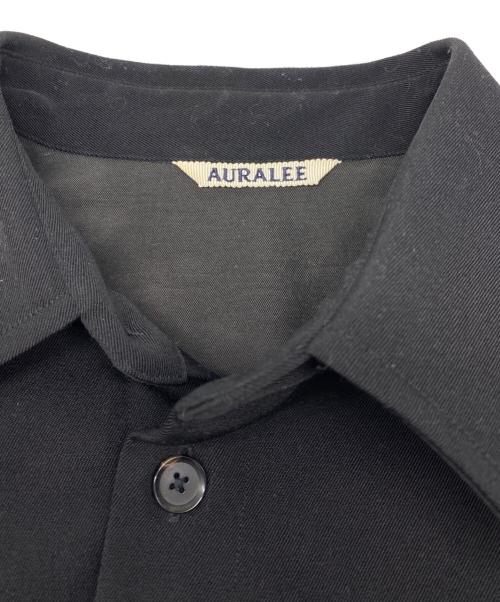 AURALEE（オーラリー）AURALEE (オーラリー) WOOL MAX GABAGINE SHIRT ブラック サイズ:3の古着・服飾アイテム