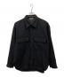AURALEE（オーラリー）の古着「WOOL MAX GABAGINE SHIRT」｜ブラック