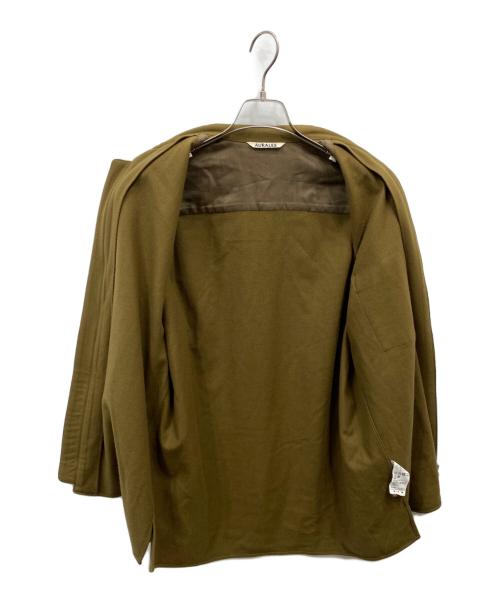 AURALEE（オーラリー）AURALEE (オーラリー) ジップシャツ ブラウン サイズ:3の古着・服飾アイテム