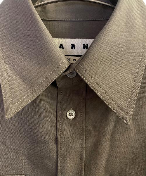 MARNI（マルニ）MARNI (マルニ) トロピカルウールシャツ ブラウン サイズ:46の古着・服飾アイテム