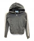 PRADAプラダ）の古着「サイドラインジップパーカー」｜グレー