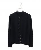 MUSE de Deuxieme Classeミューズ ドゥーズィエム クラス）の古着「FF30 TODAY クルーネック カーディガン」｜ブラック