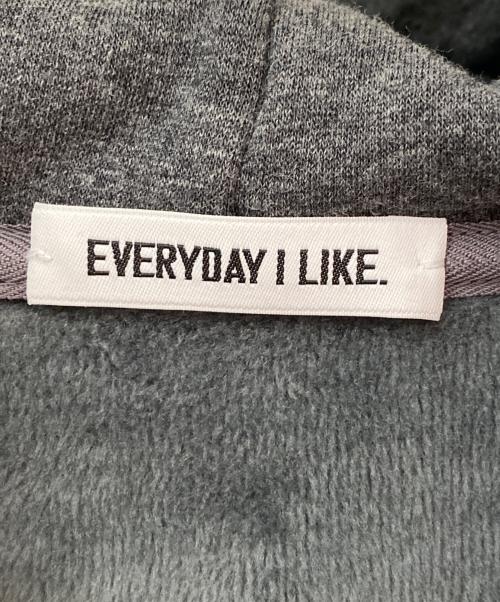 EVERYDAY I LIKE.（エヴリデイ アイ ライク）EVERYDAY I LIKE. (エヴリデイ アイ ライク) Warm ジップ フーディー グレー サイズ:Freeの古着・服飾アイテム