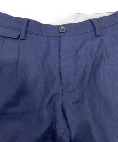 PT01（ピーティーゼロウーノ）PT01 (ピーティーゼロウーノ) 2プリーツパンツ ネイビー サイズ:31の古着・服飾アイテム