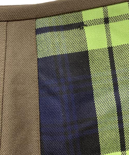 O'NEIL OF DUBLIN（オニールオブダブリン）O'NEIL OF DUBLIN (オニールオブダブリン) UNITED ARROWS (ユナイテッドアローズ) UNITED ARROWS別注キルトマキシスカ-ト グリーン サイズ:SIZE 36の古着・服飾アイテム