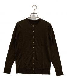 MUSE de Deuxieme Classe（ミューズ ドゥーズィエム クラス）の古着「FF30クルーネックカーディガン」｜ブラウン