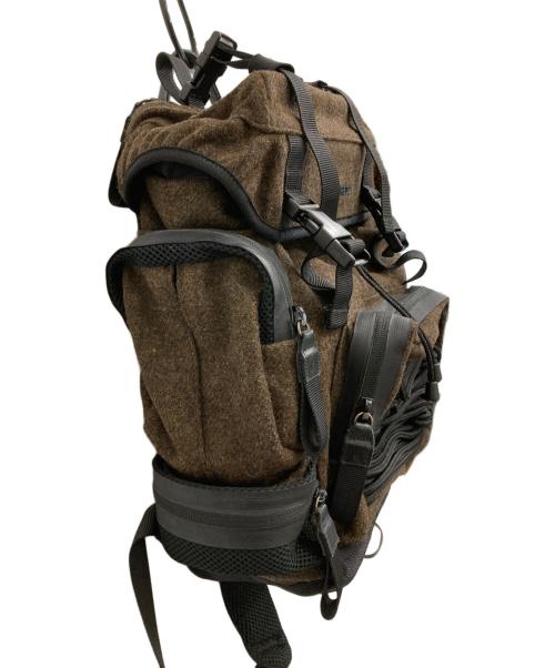 DSQUARED2（ディースクエアード）DSQUARED2 (ディースクエアード) マルチポケット バックパック ブラウンの古着・服飾アイテム