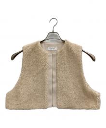 SACRA（サクラ）の古着「POODLE FUR SHORT GILET」｜アイボリー