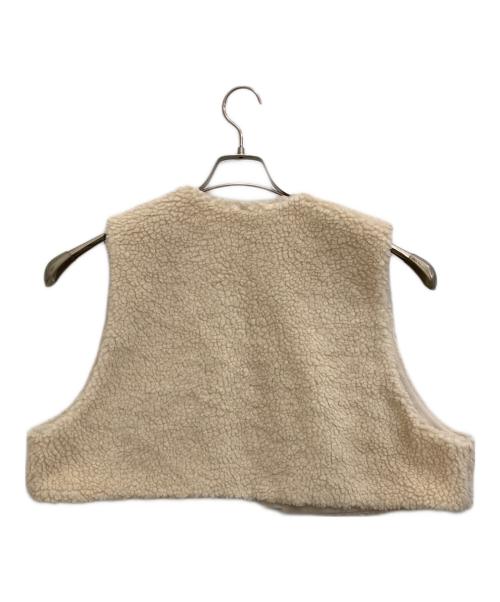 SACRA（サクラ）SACRA (サクラ) POODLE FUR SHORT GILET アイボリー サイズ:38の古着・服飾アイテム