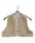 SACRA（サクラ）の古着「POODLE FUR SHORT GILET」｜アイボリー