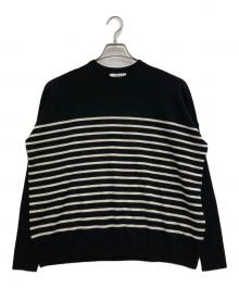 SACRA（サクラ）の古着「EX.FINE MERINO BORDER TOP」｜ブラック