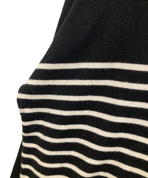 SACRA（サクラ）SACRA (サクラ) EX.FINE MERINO BORDER TOP ブラック サイズ:38の古着・服飾アイテム