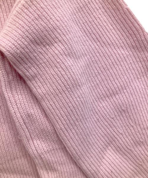 Curensology（カレンソロジー）Curensology (カレンソロジー) ウールカシミヤステッチVネックプルオーバー ピンク サイズ:Fの古着・服飾アイテム