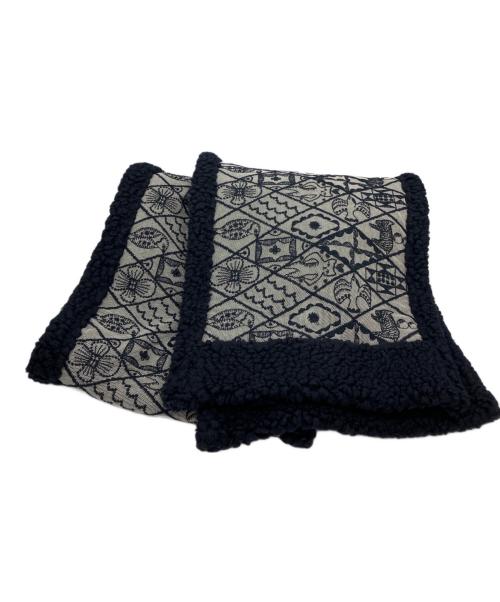 mina perhonen（ミナ ペルホネン）mina perhonen (ミナ ペルホネン) Symphony マフラー ネイビーの古着・服飾アイテム