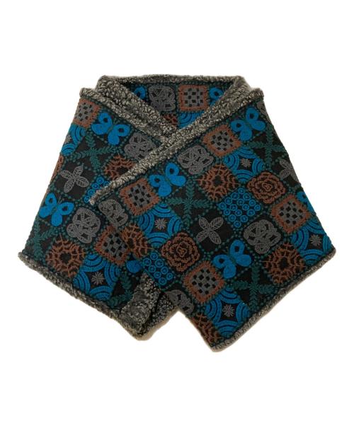 mina perhonen（ミナ ペルホネン）mina perhonen (ミナ ペルホネン) forest tile マフラー ブラックの古着・服飾アイテム