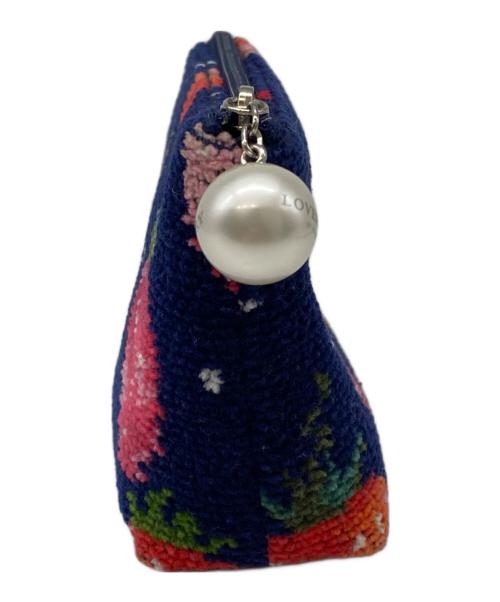 LOVERARY by FEILER（ラブラリー バイ フェイラー）LOVERARY BY FEILER (ラブラリー バイ フェイラー) ストロベリーポーチ ネイビーの古着・服飾アイテム