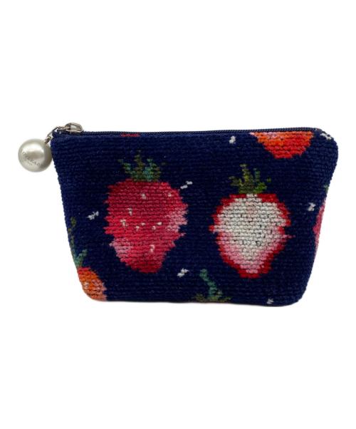 LOVERARY by FEILER（ラブラリー バイ フェイラー）LOVERARY BY FEILER (ラブラリー バイ フェイラー) ストロベリーポーチ ネイビーの古着・服飾アイテム