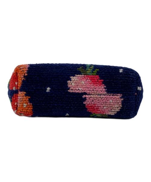 LOVERARY by FEILER（ラブラリー バイ フェイラー）LOVERARY BY FEILER (ラブラリー バイ フェイラー) ストロベリーポーチ ネイビーの古着・服飾アイテム