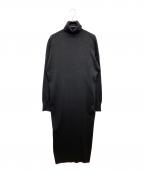 THREE DOTSスリードッツ）の古着「ベーシックセーター ドレス」｜ブラック