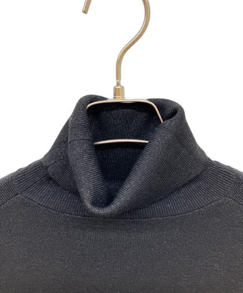 THREE DOTS（スリードッツ）THREE DOTS (スリードッツ) ベーシックセーター ドレス ブラック サイズ:S 未使用品の古着・服飾アイテム