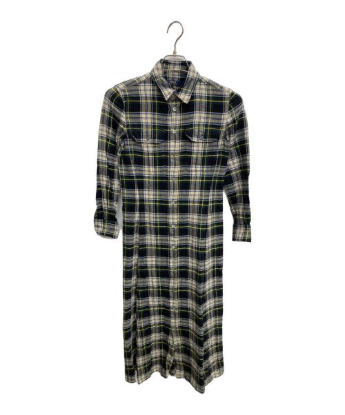 POLO RALPH LAUREN（ポロ・ラルフローレン）POLO RALPH LAUREN (ポロ・ラルフローレン) チェックベルテッドシャツワンピース マルチカラー サイズ:2（155/84A）の古着・服飾アイテム