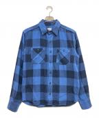 MOMOTARO JEANS桃太郎ジーンズ）の古着「チェックシャツ」｜ブルー