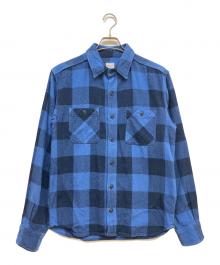 MOMOTARO JEANS（桃太郎ジーンズ）の古着「チェックシャツ」｜ブルー
