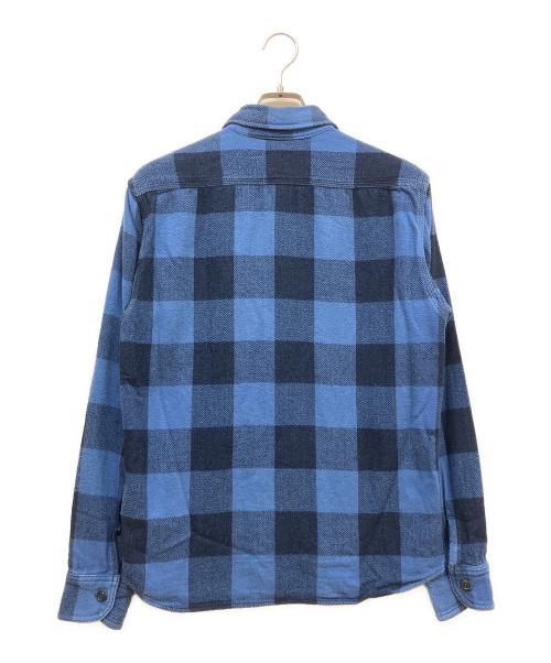 MOMOTARO JEANS（桃太郎ジーンズ）MOMOTARO JEANS (桃太郎ジーンズ) チェックシャツ ブルー サイズ:SIZE 38の古着・服飾アイテム