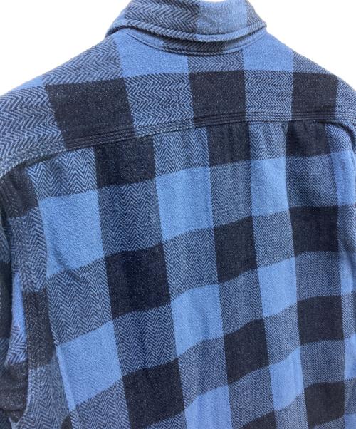 MOMOTARO JEANS（桃太郎ジーンズ）MOMOTARO JEANS (桃太郎ジーンズ) チェックシャツ ブルー サイズ:SIZE 38の古着・服飾アイテム
