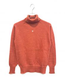 NIGEL CABOURN（ナイジェルケーボン）の古着「SEAMLESS ROLL NECK KNIT　8041-11-40050　」｜オレンジ