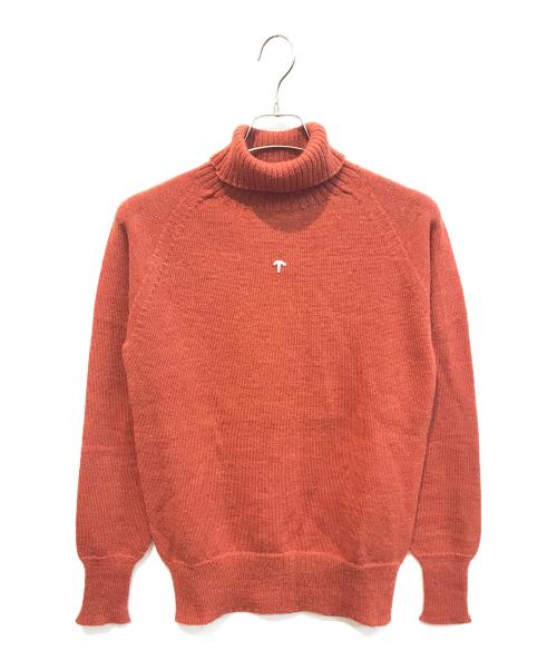 NIGEL CABOURN（ナイジェルケーボン）NIGEL CABOURN (ナイジェルケーボン) SEAMLESS ROLL NECK KNIT　8041-11-40050　 オレンジ サイズ:46の古着・服飾アイテム