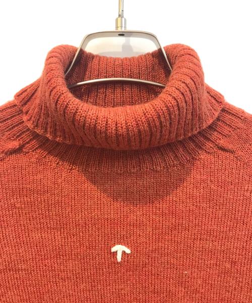 NIGEL CABOURN（ナイジェルケーボン）NIGEL CABOURN (ナイジェルケーボン) SEAMLESS ROLL NECK KNIT　8041-11-40050　 オレンジ サイズ:46の古着・服飾アイテム