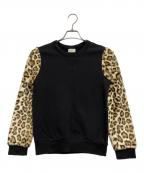 DRIES VAN NOTENドリスヴァンノッテン）の古着「ファースリーブスウェット」｜ブラック