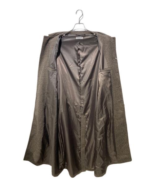 WYM LIDNM（ウィム バイ リドム）WYM LIDNM (ウィム バイ リドム) WOOLY HERRINGBONE BALMACAAN COAT アッシュブラウン サイズ:Ｓの古着・服飾アイテム