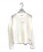 Nobleノーブル）の古着「ファインアルパカウールシアーニット　24080240524140」｜ホワイト