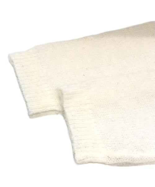 Noble（ノーブル）Noble (ノーブル) ファインアルパカウールシアーニット　24080240524140 ホワイト サイズ:FREE 未使用品の古着・服飾アイテム