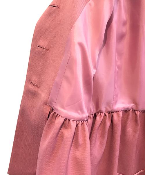 Loulou Willoughby（ルルウィルビー）Loulou Willoughby (ルルウィルビー) カルゼペプラムジャケット　212420-10-120-41-010 ピンク サイズ:1 未使用品の古着・服飾アイテム