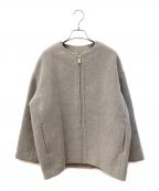 Nobleノーブル）の古着「MTRカラーレスジップショートコート」｜ベージュ