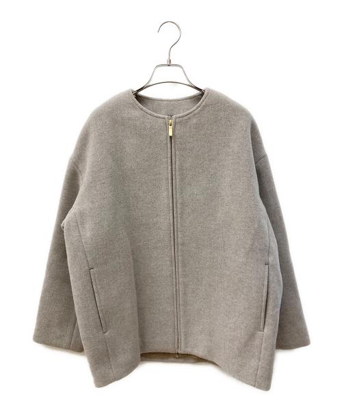 Noble（ノーブル）Noble (ノーブル) MTRカラーレスジップショートコート ベージュ サイズ:36の古着・服飾アイテム