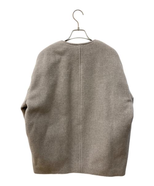 Noble（ノーブル）Noble (ノーブル) MTRカラーレスジップショートコート ベージュ サイズ:36の古着・服飾アイテム