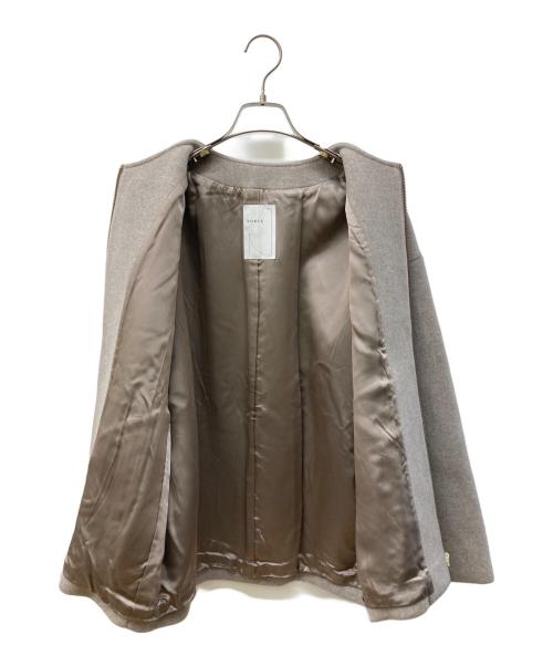 Noble（ノーブル）Noble (ノーブル) MTRカラーレスジップショートコート ベージュ サイズ:36の古着・服飾アイテム