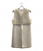 allurevilleアルアバイル）の古着「リバーシブルボアロングジレ」｜アイボリー