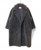 hauntハウント）の古着「BOA LONG COAT/ボアロングコート」｜グレー