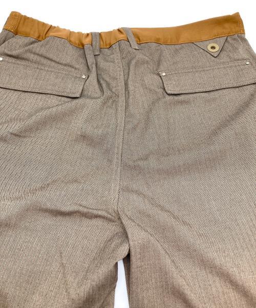 WHITE MOUNTAINEERING（ホワイトマウンテ二アニング）WHITE MOUNTAINEERING (ホワイトマウンテ二アニング) KNEE TUCK TWEED PANTS ブラウン サイズ:1の古着・服飾アイテム