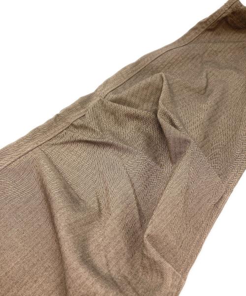 WHITE MOUNTAINEERING（ホワイトマウンテ二アニング）WHITE MOUNTAINEERING (ホワイトマウンテ二アニング) KNEE TUCK TWEED PANTS ブラウン サイズ:1の古着・服飾アイテム